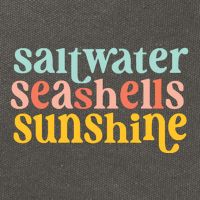 Saltwater Seashells Sunshine Summer Cotton Canvas Backpack