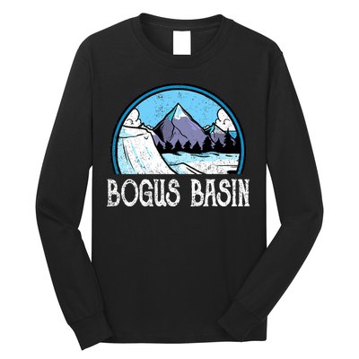 Skier Skiing Slopes Idaho Winter Mountains Bogus Basin Premium Long Sleeve Shirt