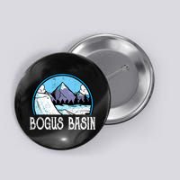 Skier Skiing Slopes Idaho Winter Mountains Bogus Basin Premium Button