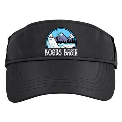 Skier Skiing Slopes Idaho Winter Mountains Bogus Basin Premium Adult Drive Performance Visor
