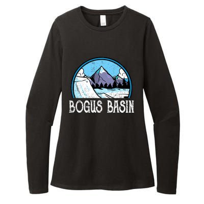 Skier Skiing Slopes Idaho Winter Mountains Bogus Basin Premium Womens CVC Long Sleeve Shirt