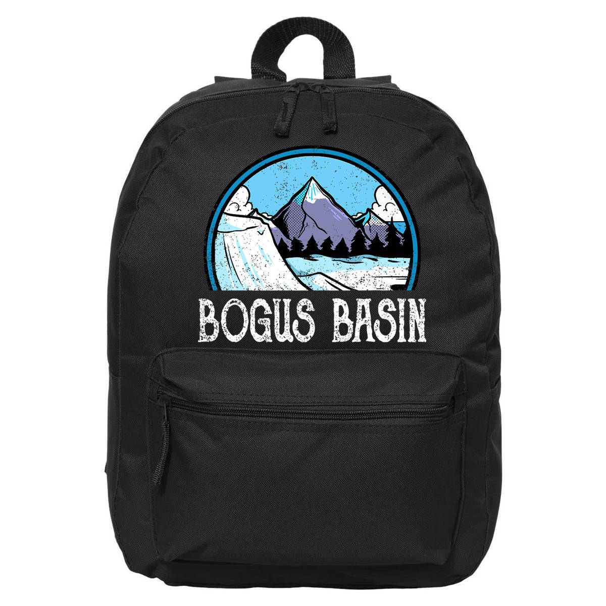 Skier Skiing Slopes Idaho Winter Mountains Bogus Basin Premium 16 in Basic Backpack