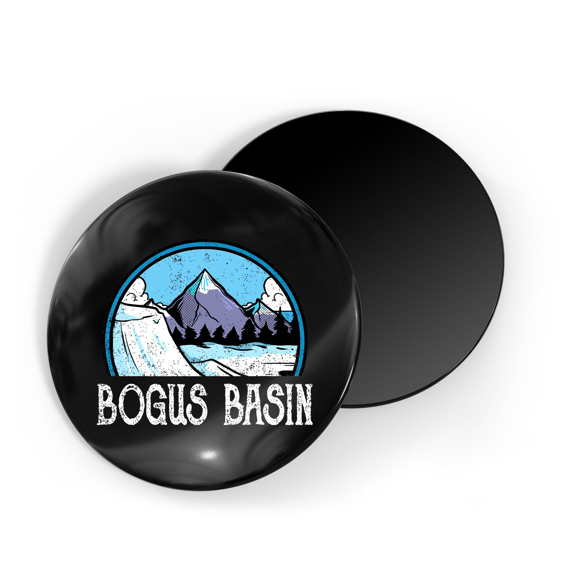 Skier Skiing Slopes Idaho Winter Mountains Bogus Basin Premium Magnet