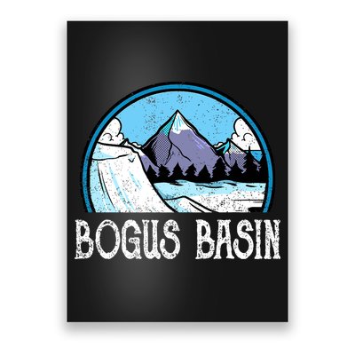 Skier Skiing Slopes Idaho Winter Mountains Bogus Basin Premium Poster