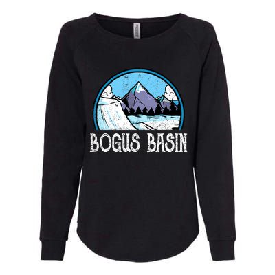 Skier Skiing Slopes Idaho Winter Mountains Bogus Basin Premium Womens California Wash Sweatshirt