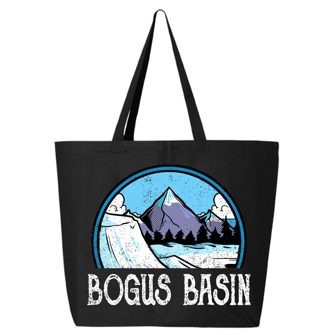 Skier Skiing Slopes Idaho Winter Mountains Bogus Basin Premium 25L Jumbo Tote