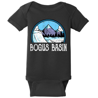 Skier Skiing Slopes Idaho Winter Mountains Bogus Basin Premium Baby Bodysuit
