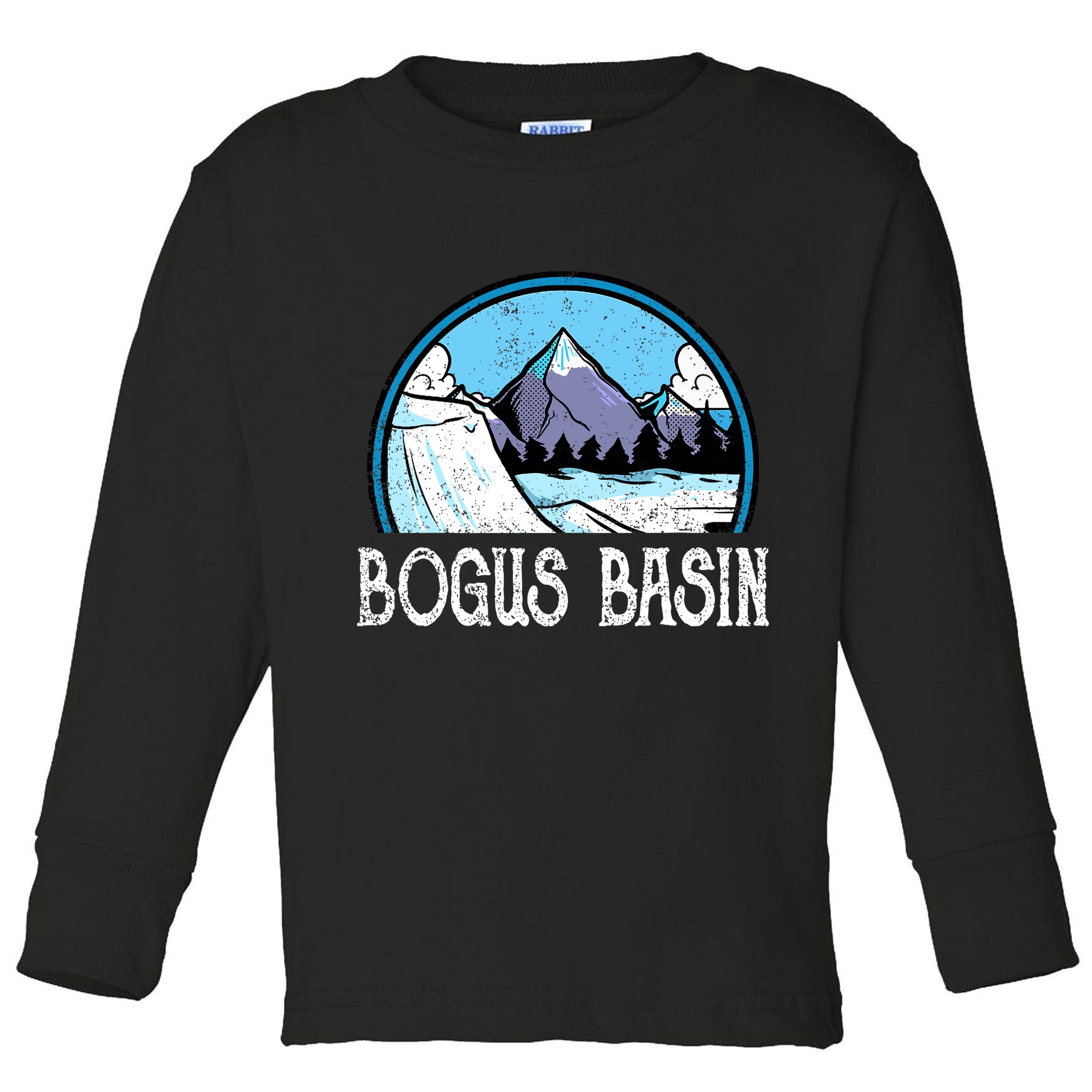 Skier Skiing Slopes Idaho Winter Mountains Bogus Basin Premium Toddler Long Sleeve Shirt