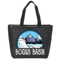Skier Skiing Slopes Idaho Winter Mountains Bogus Basin Premium Zip Tote Bag