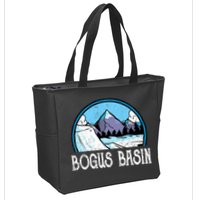 Skier Skiing Slopes Idaho Winter Mountains Bogus Basin Premium Zip Tote Bag