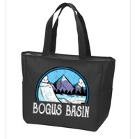 Skier Skiing Slopes Idaho Winter Mountains Bogus Basin Premium Zip Tote Bag