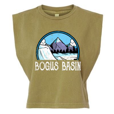 Skier Skiing Slopes Idaho Winter Mountains Bogus Basin Premium Garment-Dyed Women's Muscle Tee