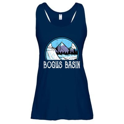 Skier Skiing Slopes Idaho Winter Mountains Bogus Basin Premium Ladies Essential Flowy Tank