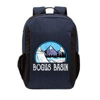 Skier Skiing Slopes Idaho Winter Mountains Bogus Basin Premium Vector Backpack