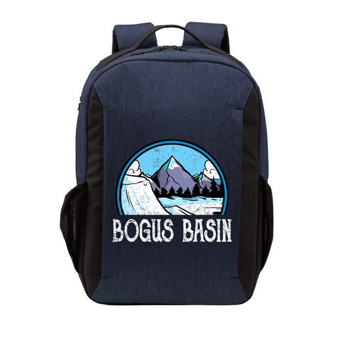 Skier Skiing Slopes Idaho Winter Mountains Bogus Basin Premium Vector Backpack
