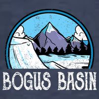 Skier Skiing Slopes Idaho Winter Mountains Bogus Basin Premium Vector Backpack