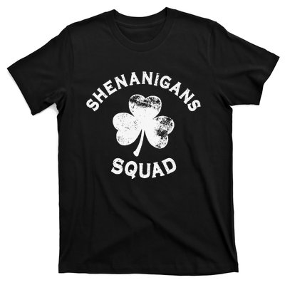 Shenanigans Squad St Patricks Day Funny saint irish shamrocks T-Shirt