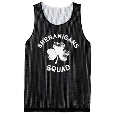 Shenanigans Squad St Patricks Day Funny saint irish shamrocks Mesh Reversible Basketball Jersey Tank