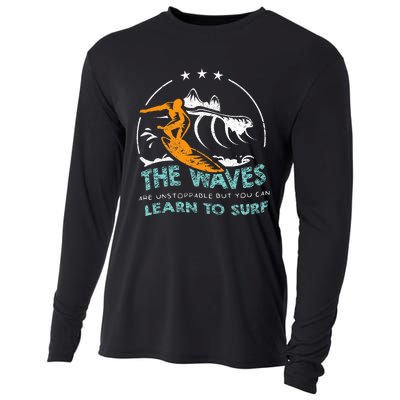 Surfboard Surf Surfer Surfboarder Funny Surfing Quote Cooling Performance Long Sleeve Crew