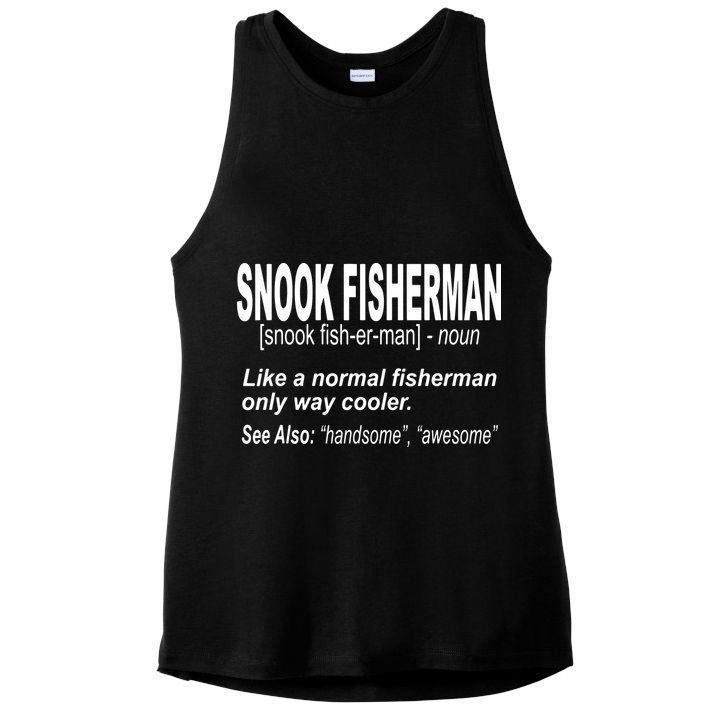 Snook Slayer Sty Salty Snook Fishing Lovers Ladies PosiCharge Tri-Blend Wicking Tank