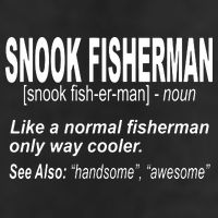 Snook Slayer Sty Salty Snook Fishing Lovers 7 Panel Mesh Trucker Snapback Hat