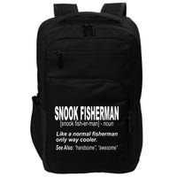 Snook Slayer Sty Salty Snook Fishing Lovers Impact Tech Backpack