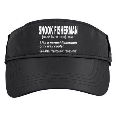 Snook Slayer Sty Salty Snook Fishing Lovers Adult Drive Performance Visor