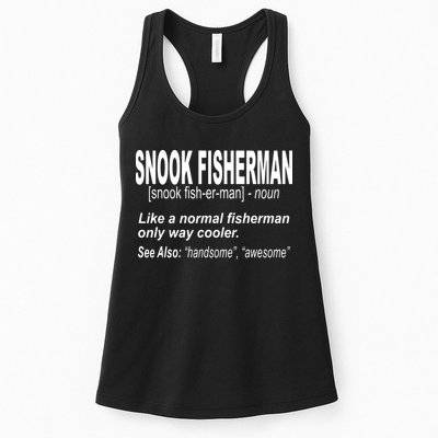 Snook Slayer Sty Salty Snook Fishing Lovers Womens Tank Top