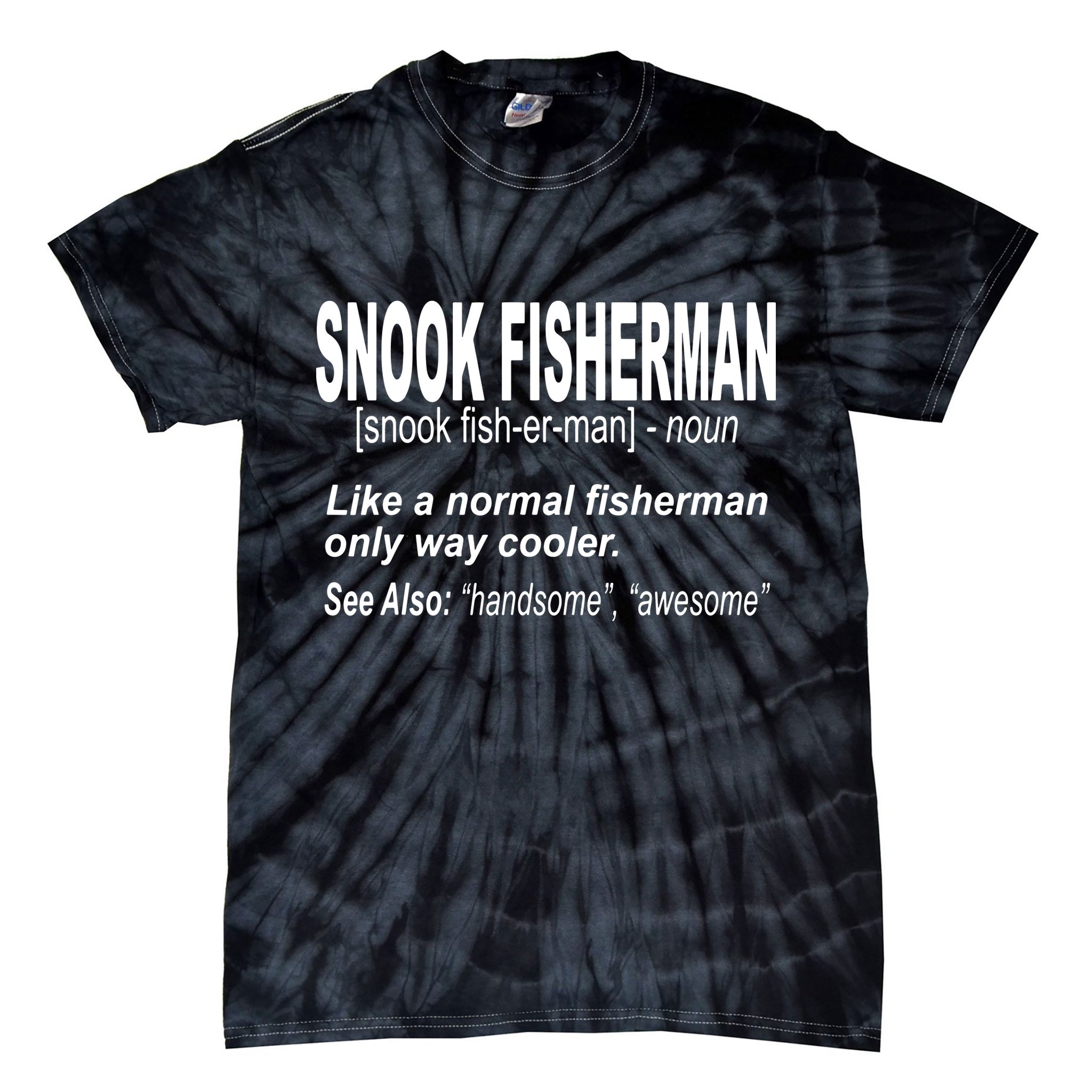 Snook Slayer Sty Salty Snook Fishing Lovers Tie-Dye T-Shirt