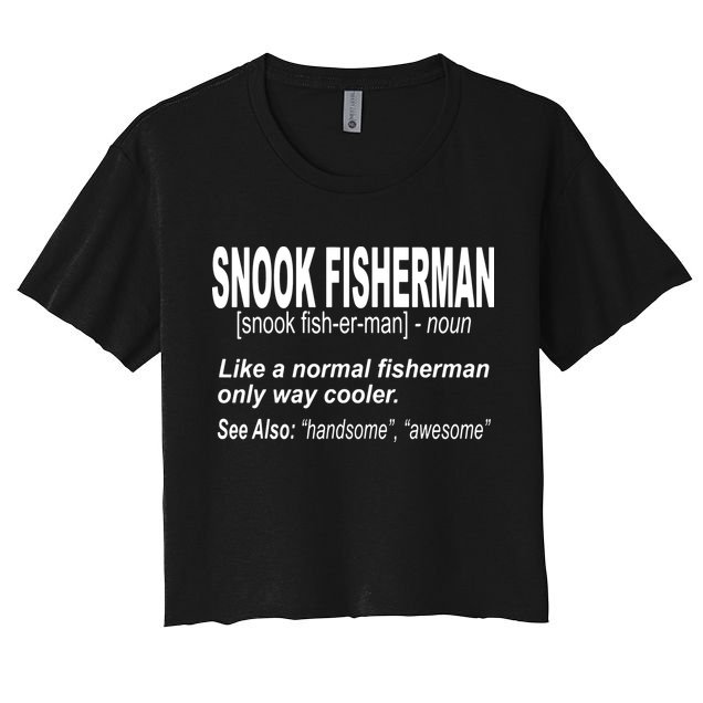 Snook Slayer Sty Salty Snook Fishing Lovers Crop Top