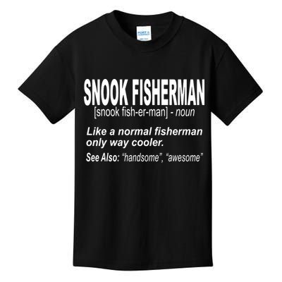 Snook Slayer Sty Salty Snook Fishing Lovers Kids T-Shirt