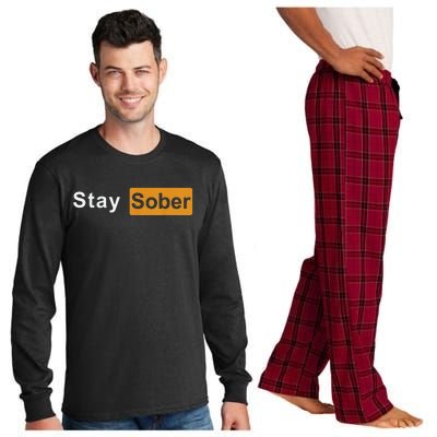 Stay Sober Sober Long Sleeve Pajama Set