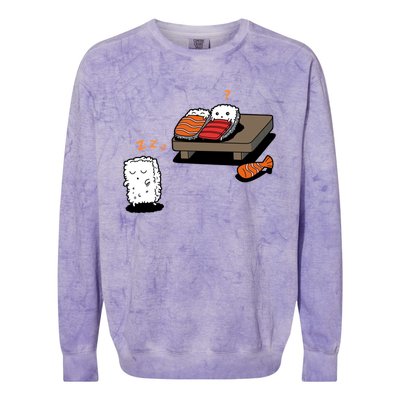 Sleepwalking Sushi Colorblast Crewneck Sweatshirt