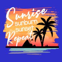 Sunrise Sunburn Sunset Repeat Beach Saying Cool Gift 16 in Basic Backpack