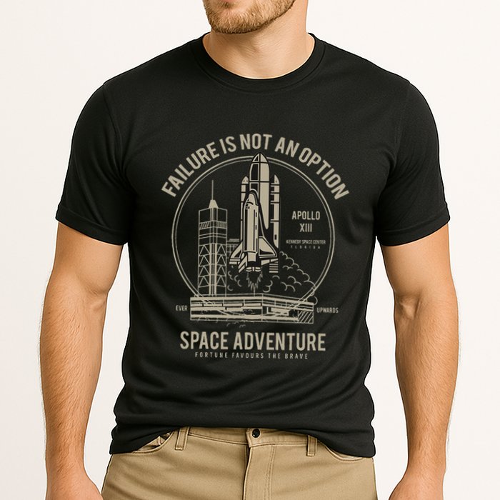 Space Shuttle Ship Launch Cooling Performance Crew T-Shirt