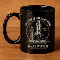 Space Shuttle Ship Launch 11oz C Handle Ceramic Mug