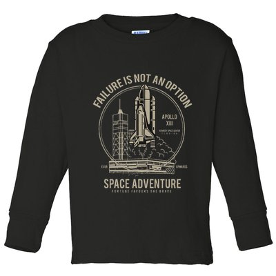 Space Shuttle Ship Launch Toddler Long Sleeve Shirt