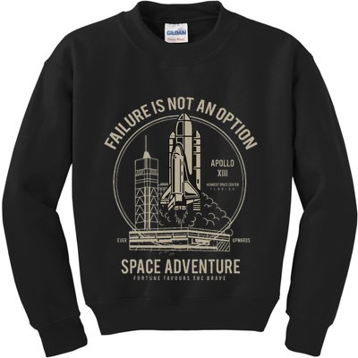 Space Shuttle Ship Launch Kids Sweatshirt