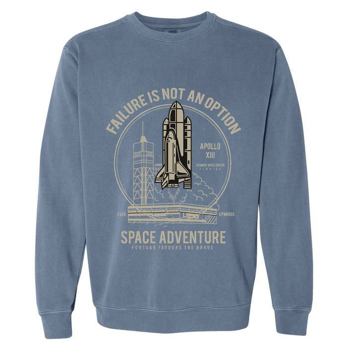 Space Shuttle Ship Launch Garment-Dyed Sweatshirt