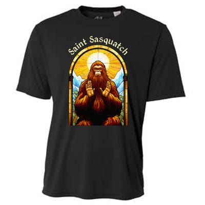 Saint Sasquatch Stained Glass Window – Squatch Cooling Performance Crew T-Shirt