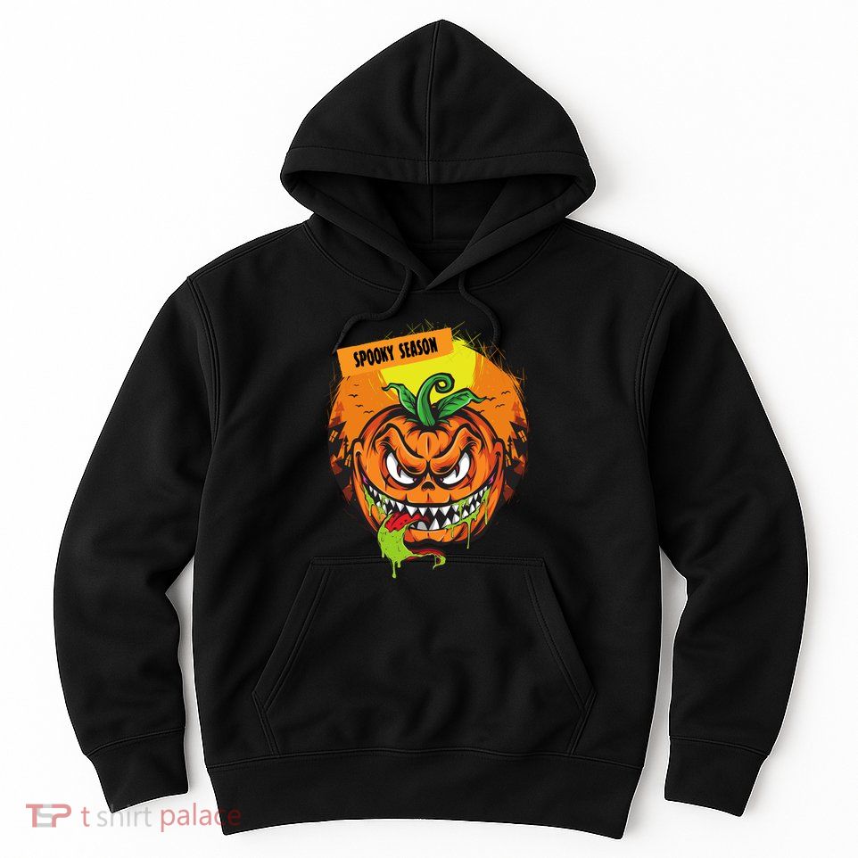 Spooky Season Scary Halloween Pumpkin Hoodie