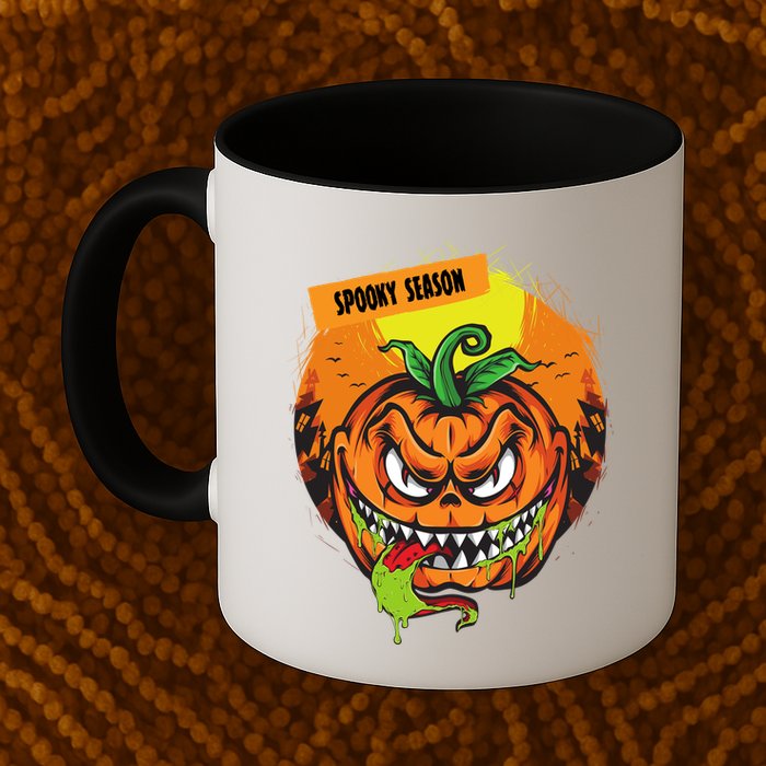 Spooky Season Scary Halloween Pumpkin Mug