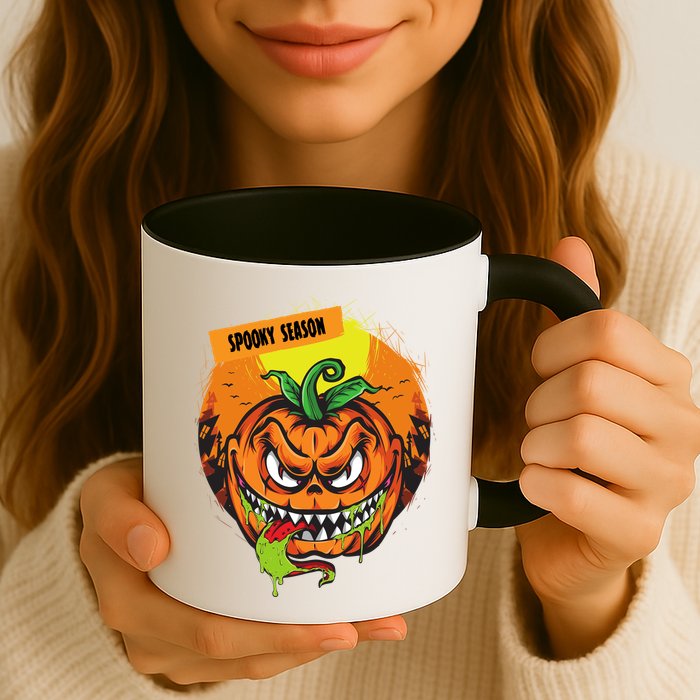 Spooky Season Scary Halloween Pumpkin Mug
