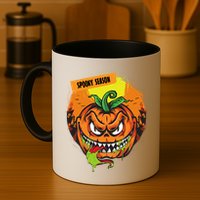 Spooky Season Scary Halloween Pumpkin Mug