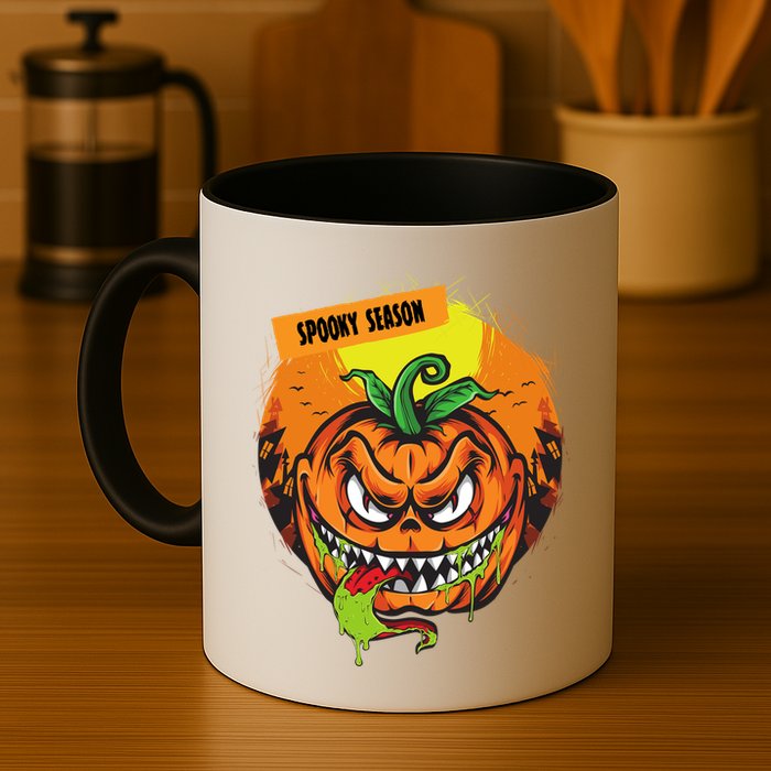 Spooky Season Scary Halloween Pumpkin Mug