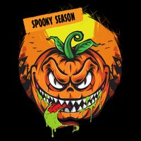 Spooky Season Scary Halloween Pumpkin Flatbill Hat