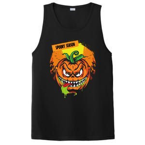 Spooky Season Scary Halloween Pumpkin PosiCharge Competitor Tank