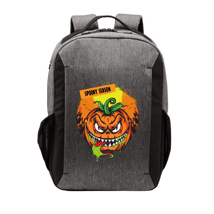Spooky Season Scary Halloween Pumpkin Vector Backpack