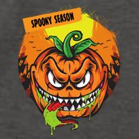 Spooky Season Scary Halloween Pumpkin Vector Backpack