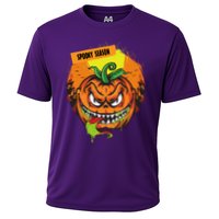 Spooky Season Scary Halloween Pumpkin Cooling Performance Crew T-Shirt